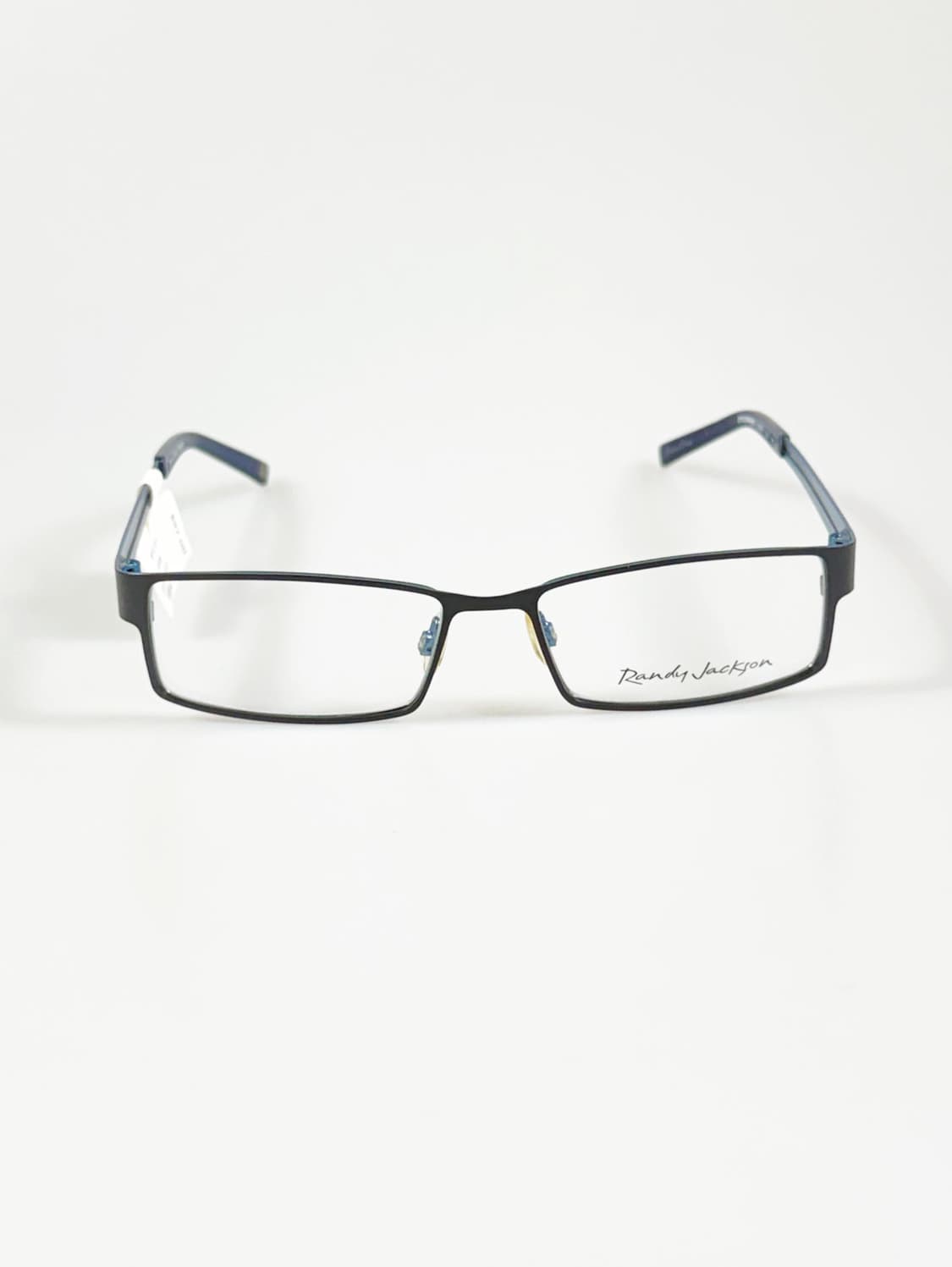 RANDY JACKSON 블랙&블루 메탈 슬림 스퀘어 빈티지 안경 상품이미지2
