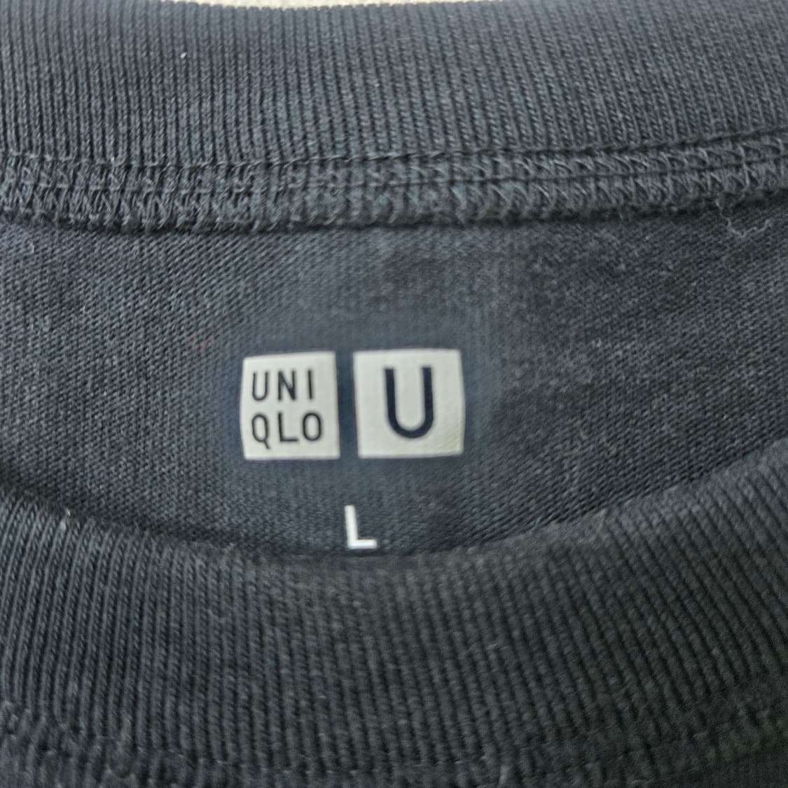 L 유니클로 오버핏 크루넥 반팔티 0325Y 상품이미지3