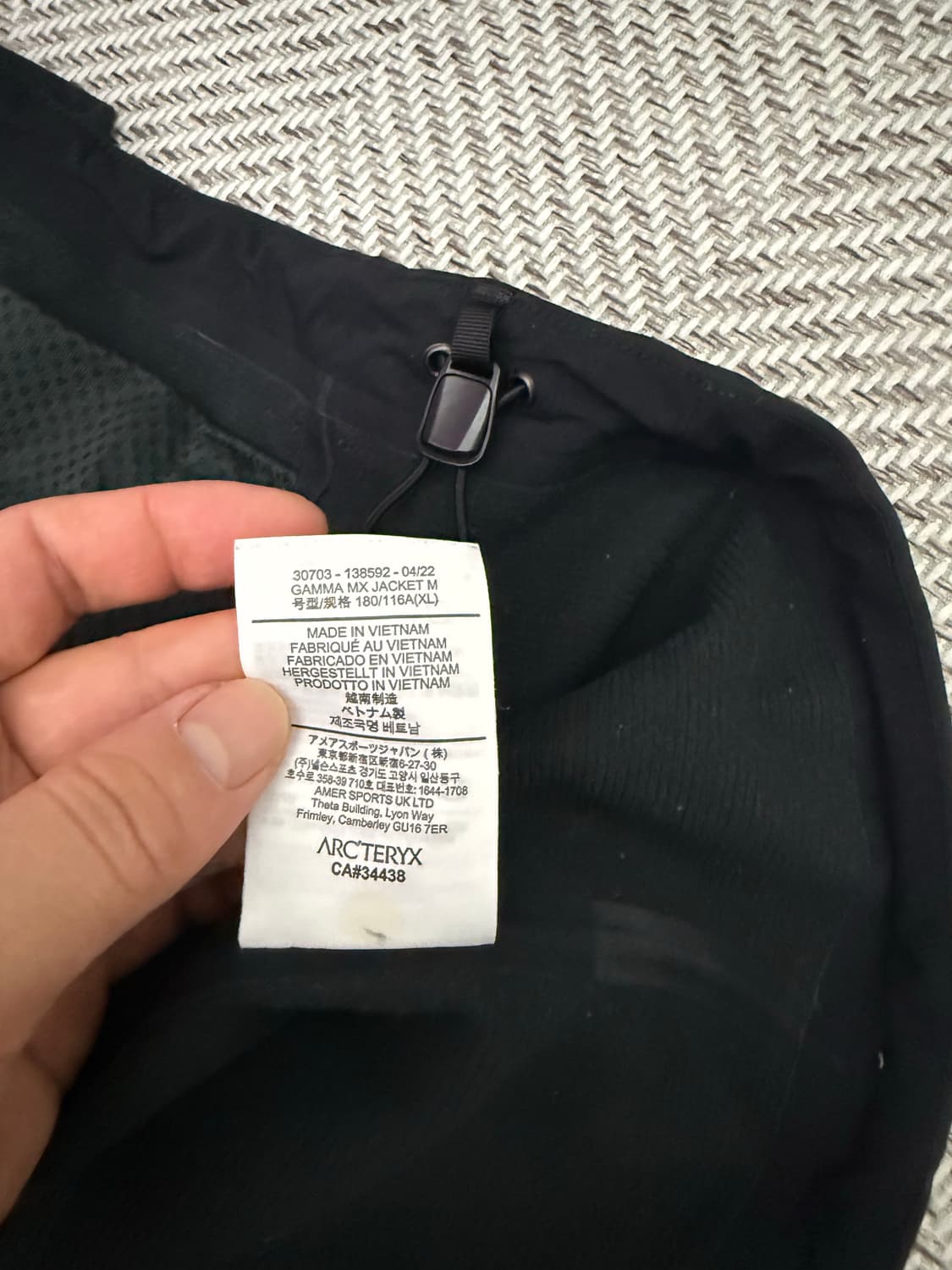 아크테릭스 감마mx 자켓 블랙xl 상품이미지6