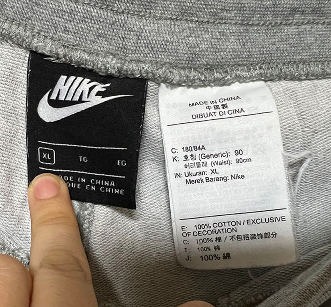 NIKE 나이키 스포츠 빅로고 컷오프 프렌치테리 반바지 쇼츠 L 32 상품이미지5