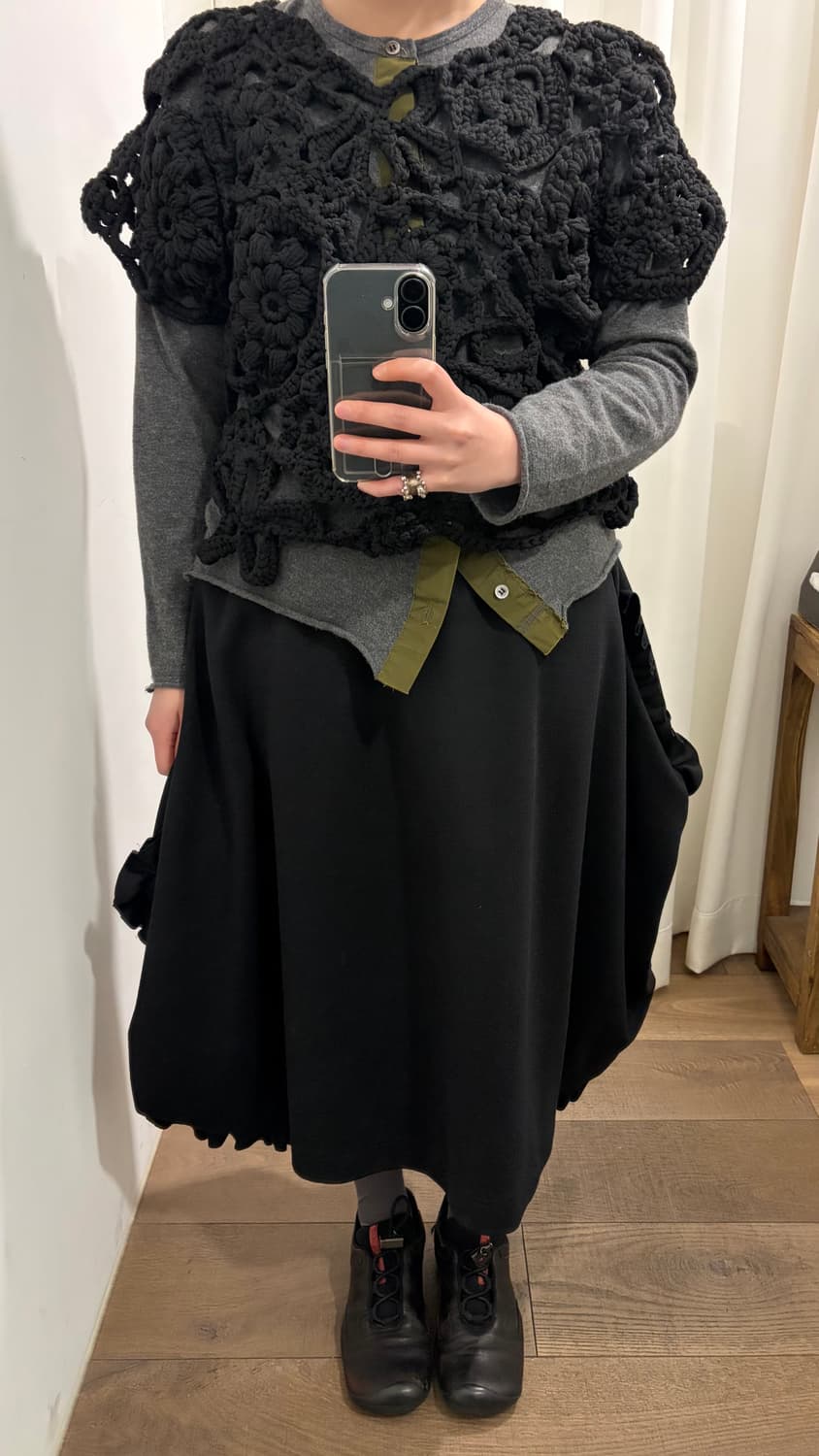 Floral Bulky Crochet Knit 상품이미지2