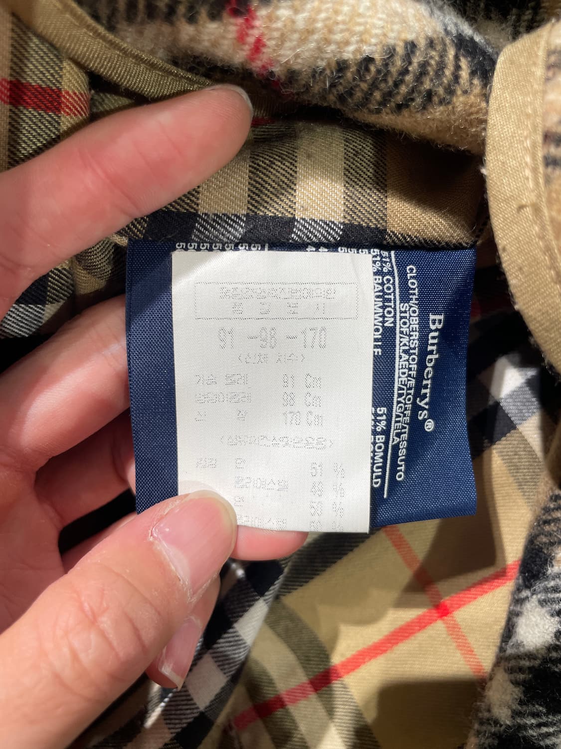 버버리 베이지 히든 버튼 코튼 코트 상품이미지9