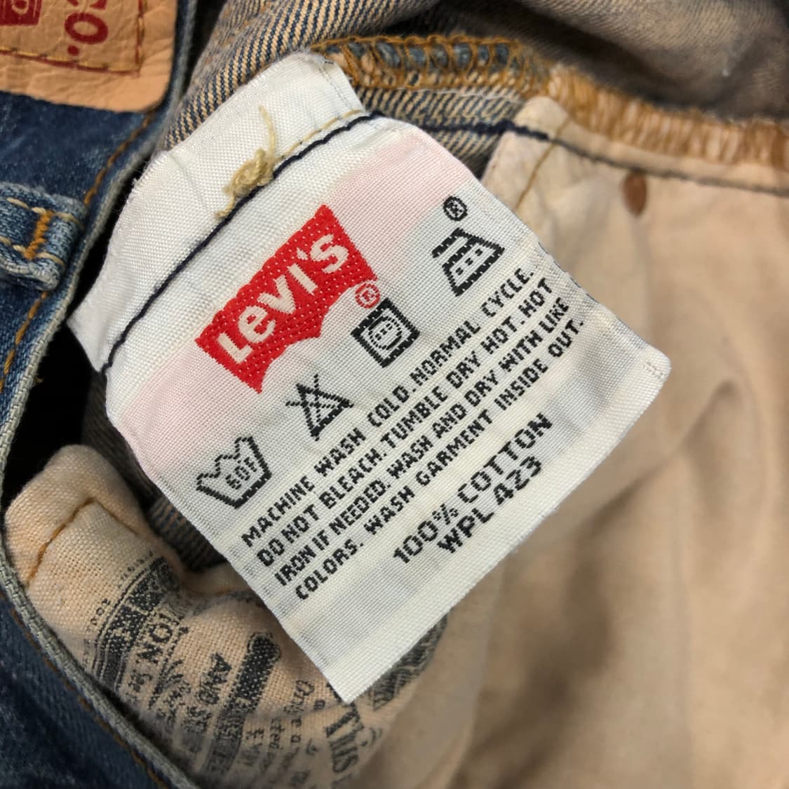 32 리바이스 501 워싱 데님 팬츠 상품이미지5