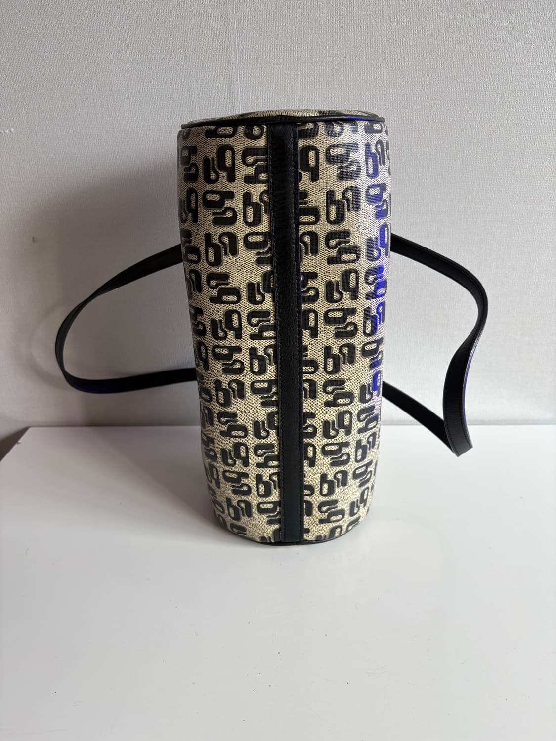 B point pattern beige barrel bag 상품이미지7