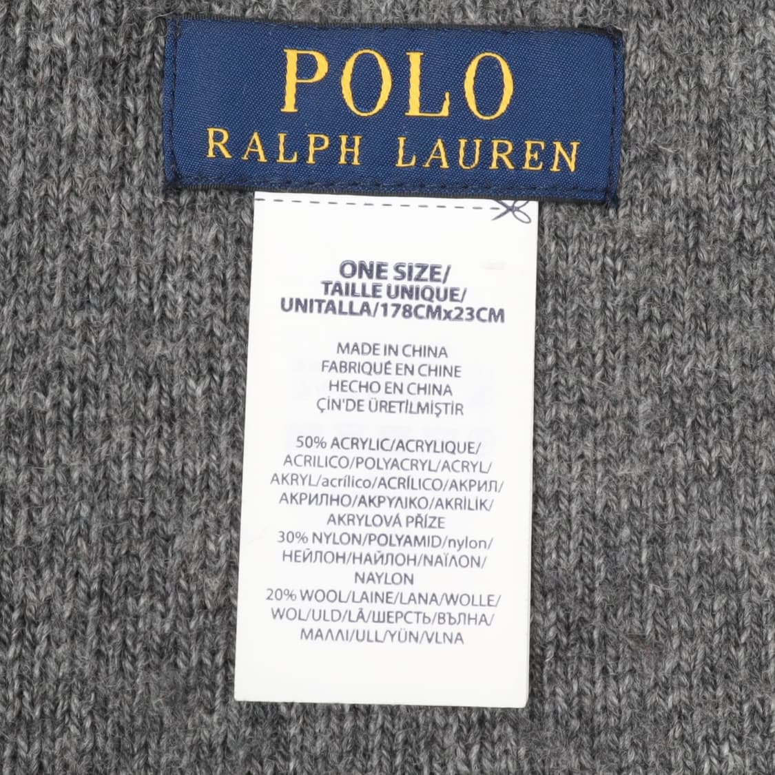 폴로 랄프로렌 그레이 폴로베어 머플러 상품이미지8