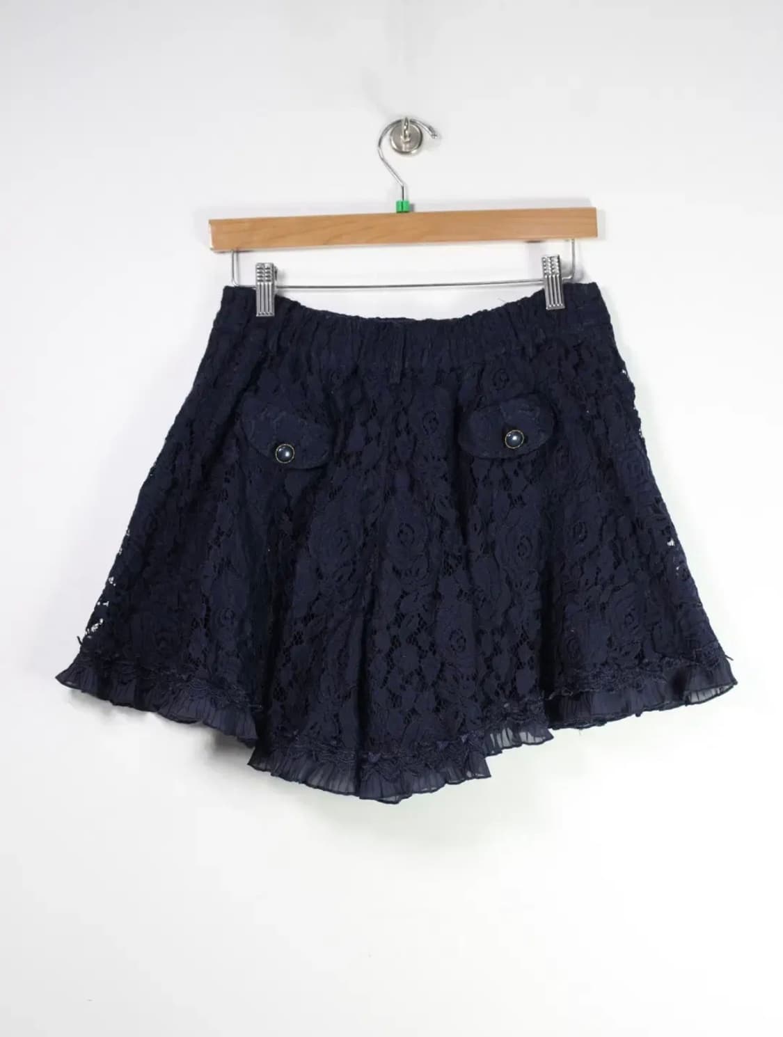 엑시즈팜 axes femme 네이비 레이스 스카판 상품이미지3