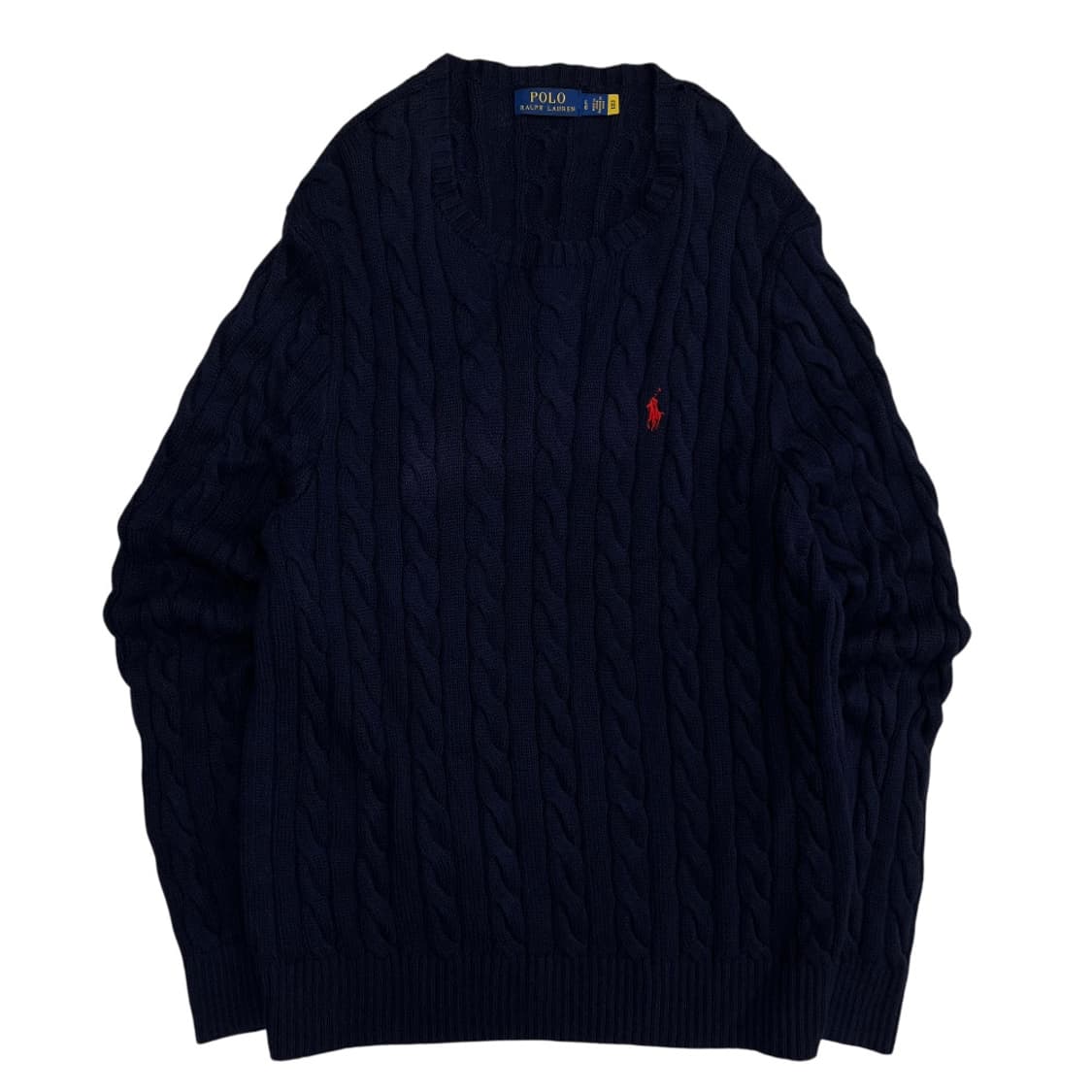 폴로 랄프로렌 레드포니 네이비 꽈배기 니트 L 상품이미지2