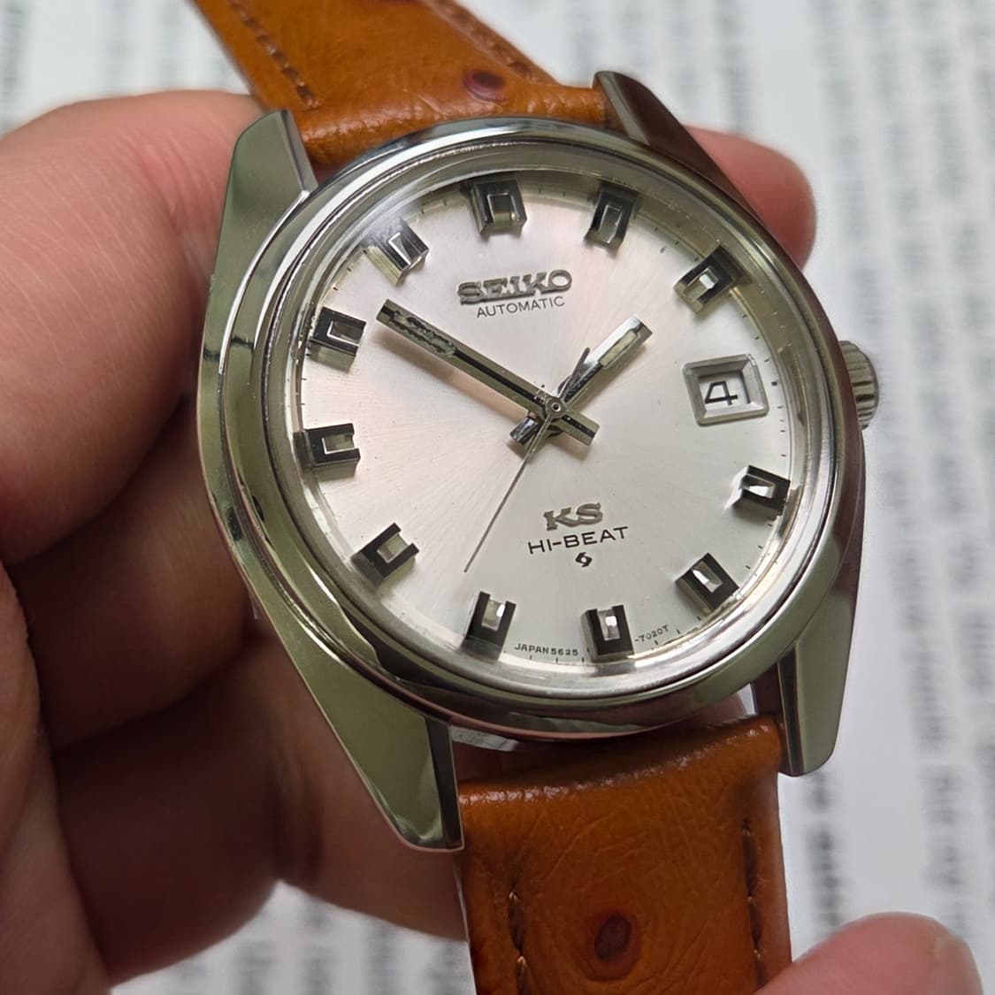 레어] 빈티지 킹세이코 56KS 와이드보이 실버판 오토매틱 금배꼽 ver 상품이미지4