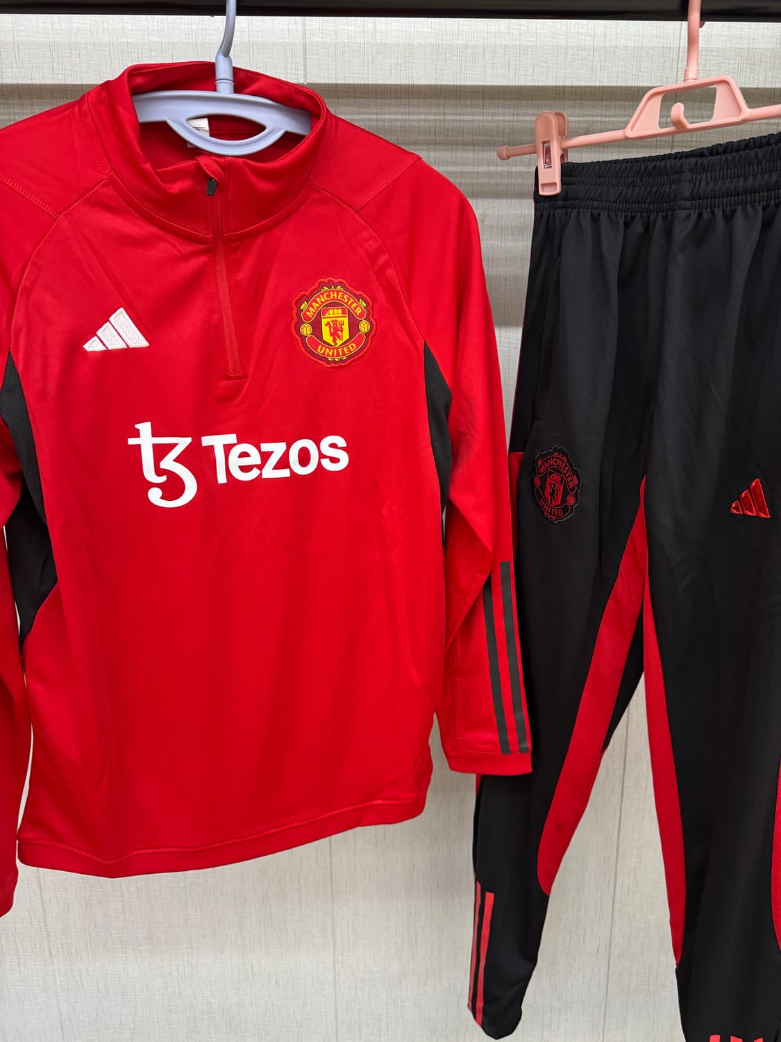 맨유 드릴탑 축구 트레이닝복 상하세트 주니어 성인용 상품이미지1