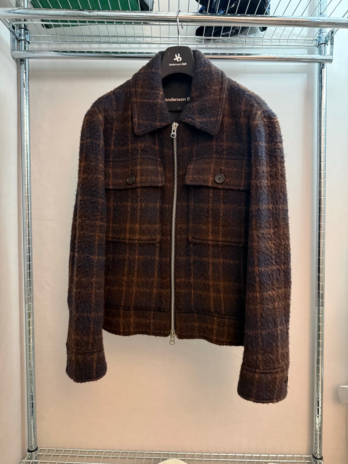 [S] 앤더슨벨 마커스 알파카 지퍼 자켓 상품이미지3