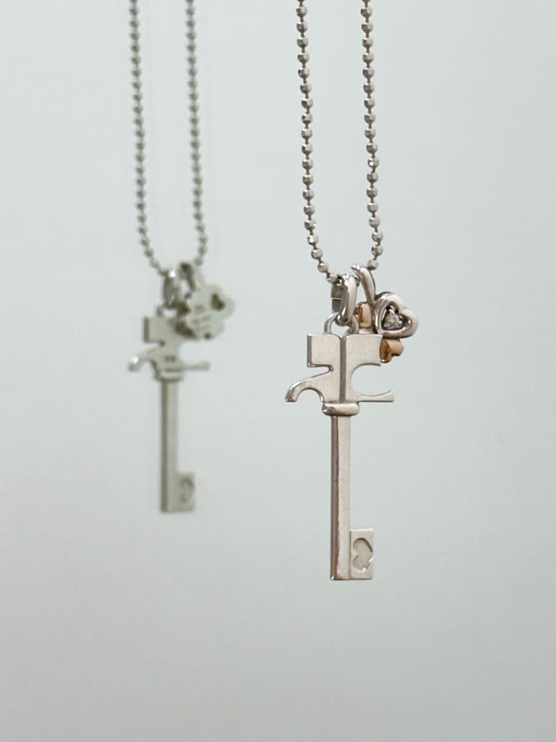 courreges / 꾸레쥬 18k골드&실버925 다이아 목걸이 상품이미지2