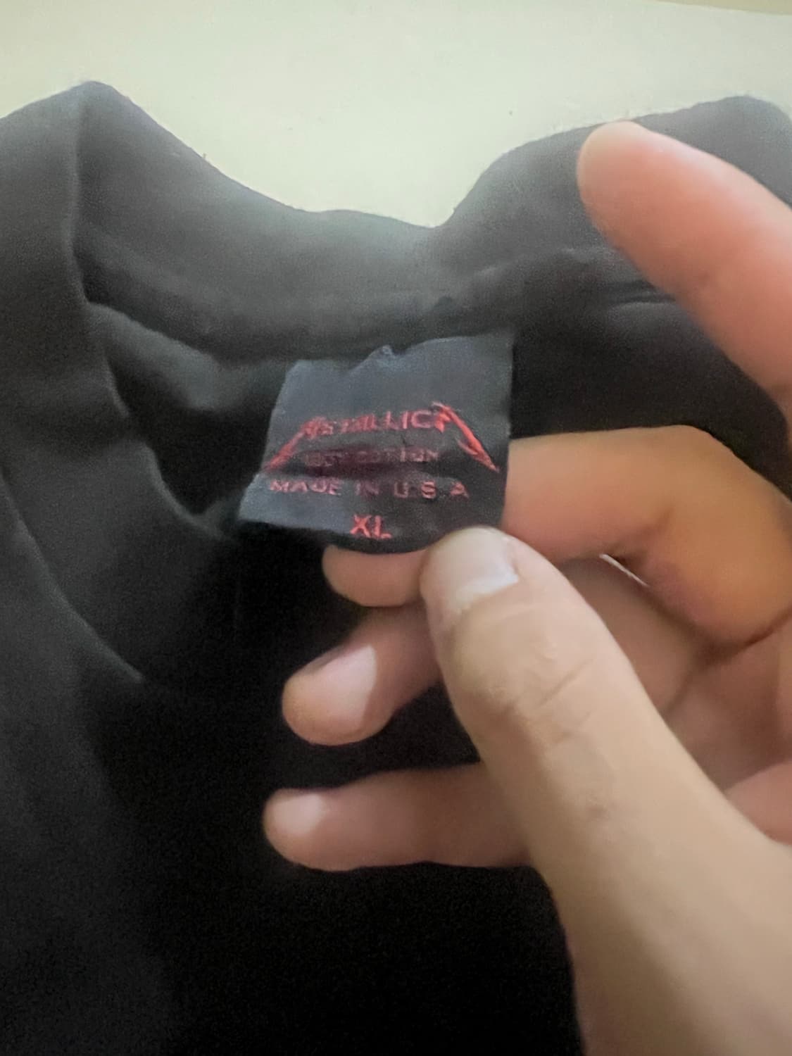 metallica vintage 1992 birth 싱글스티치 티셔츠 상품이미지3