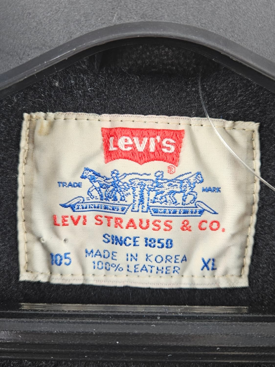 90's 리바이스 소가죽 카우레더 웨스턴 카코트 ( XL )/ 10885 상품이미지6