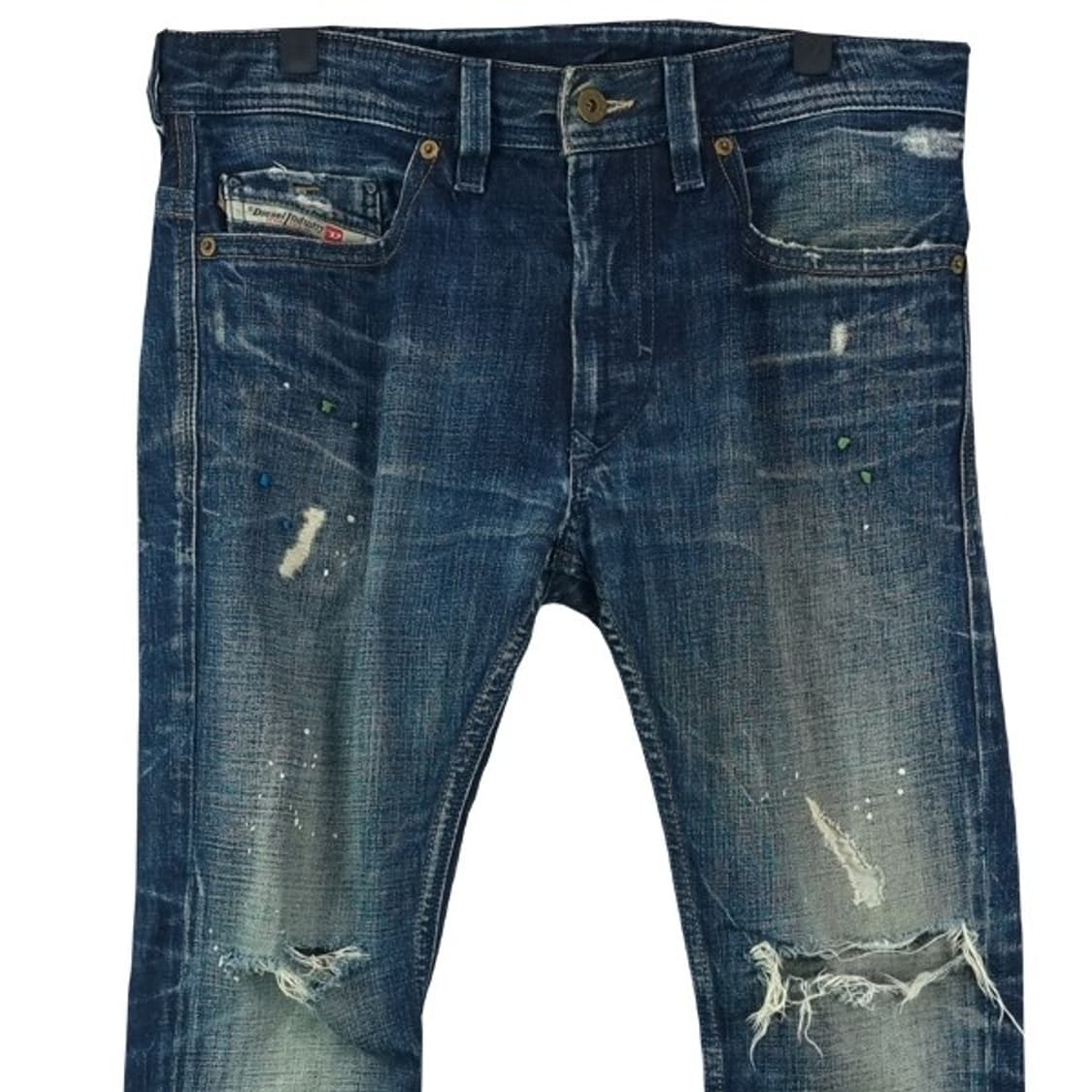 [디젤] 타나즈 빈티지 워시드 진청 슬림핏 데님 팬츠 청바지 P01327 상품이미지4