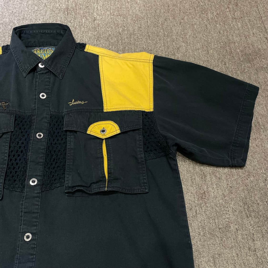 (L) 아메리칸 빈티지 반팔 워크 셔츠 상품이미지4