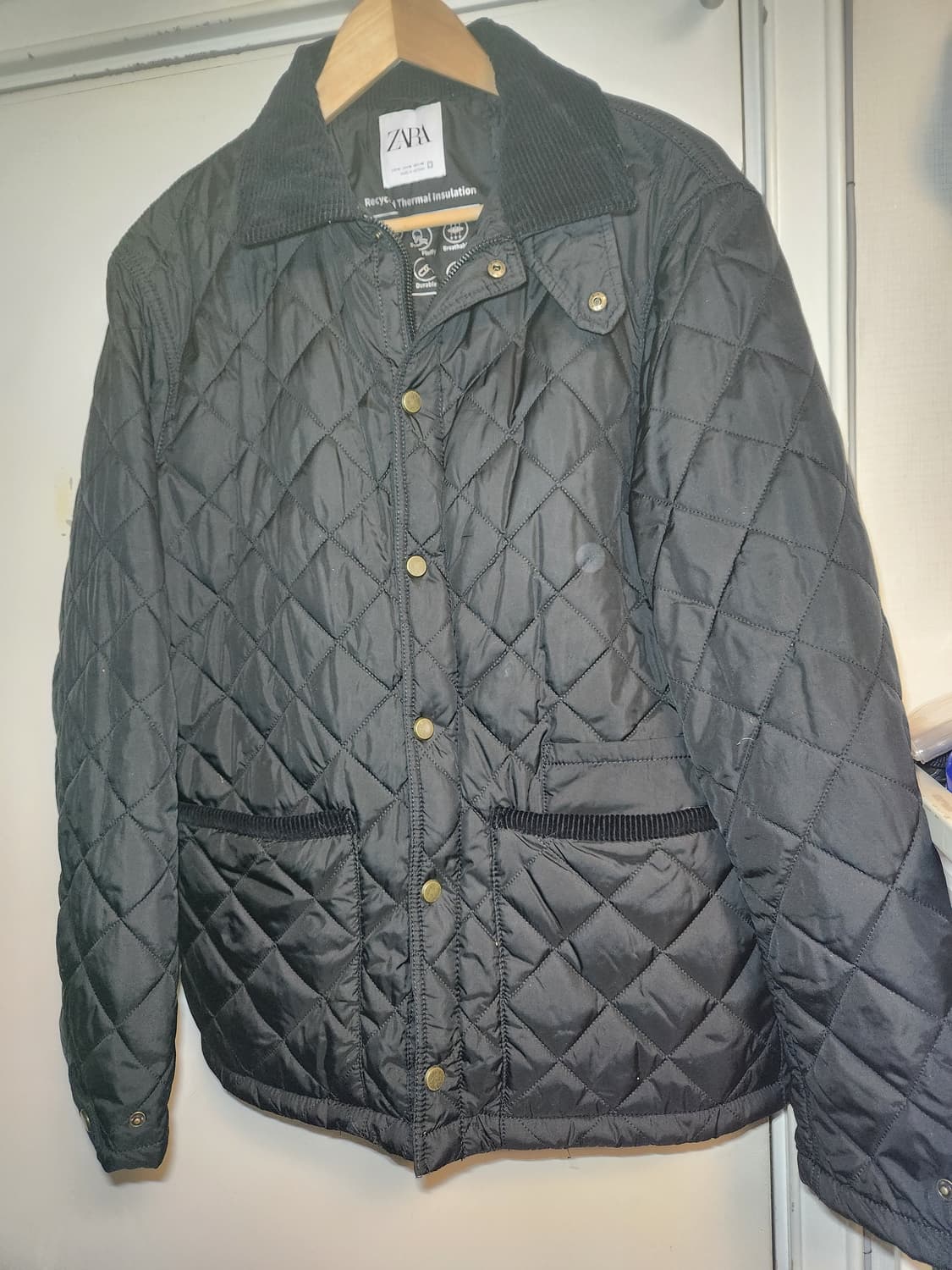 자라 코듀로이 퀼팅 자켓 M 상품이미지1