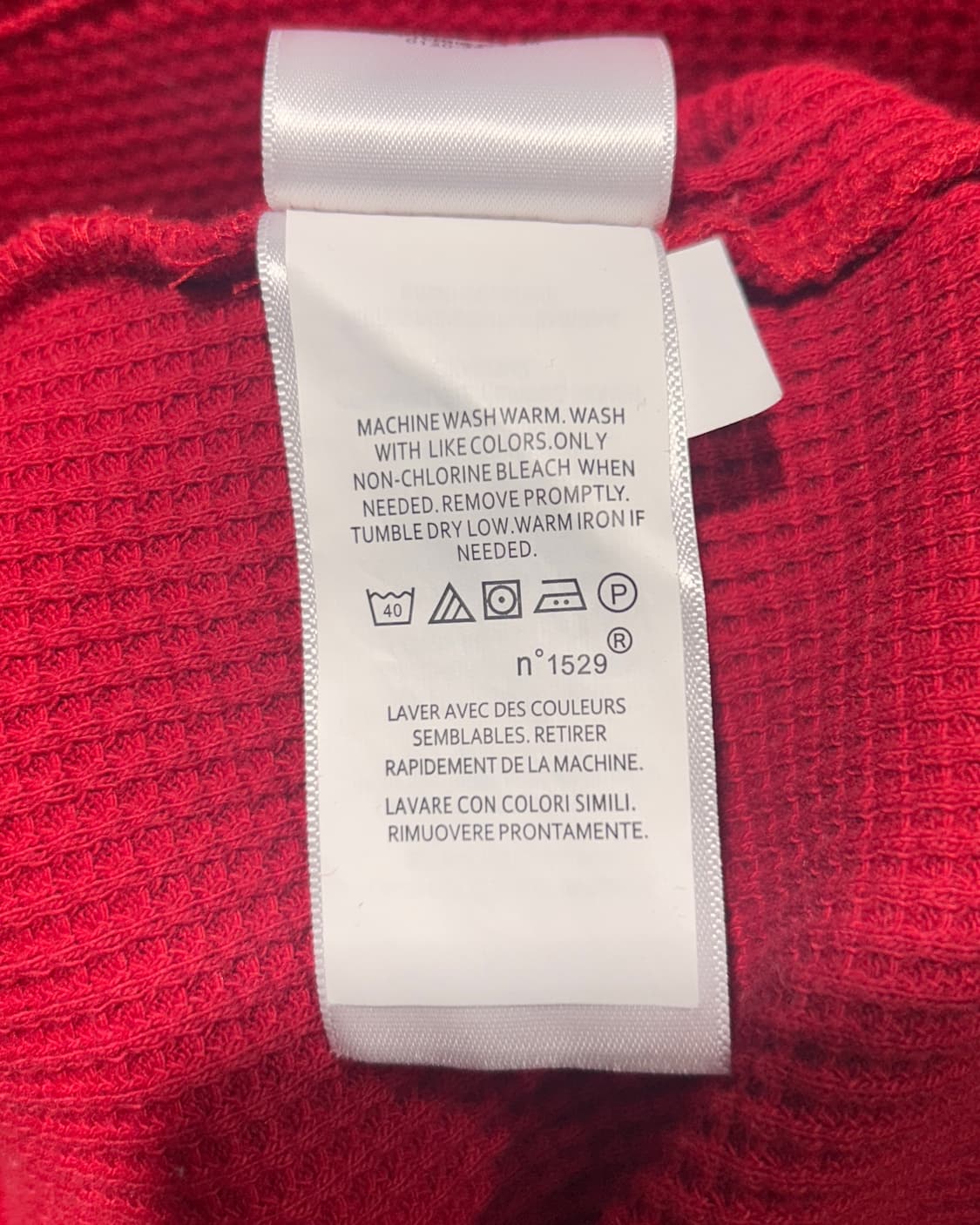 L 폴로랄프로렌 레드 와플 니트 롱슬리브 상품이미지6