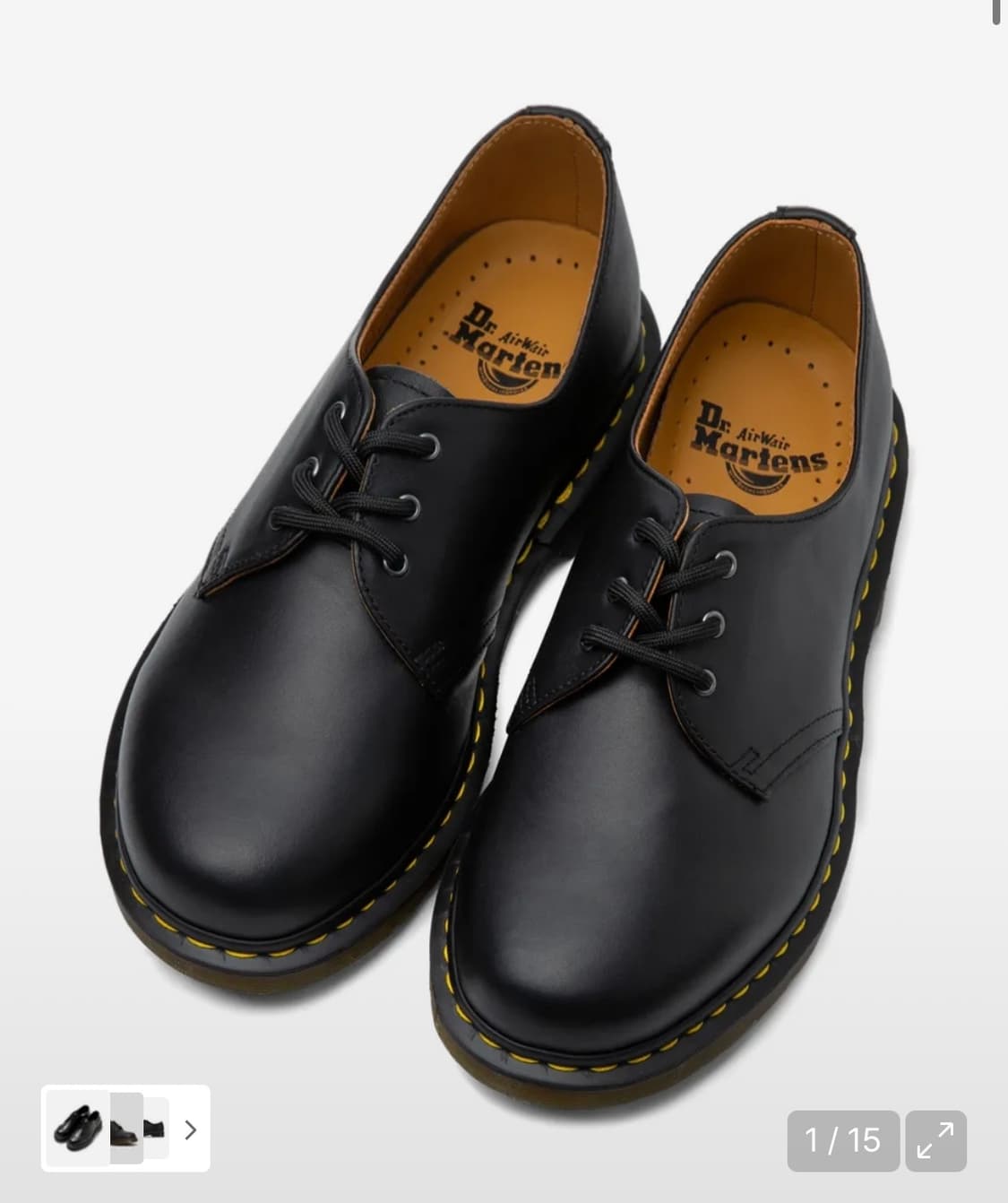 닥터마틴 1461 3홀 블랙 나파 230 (새상품) 상품이미지1