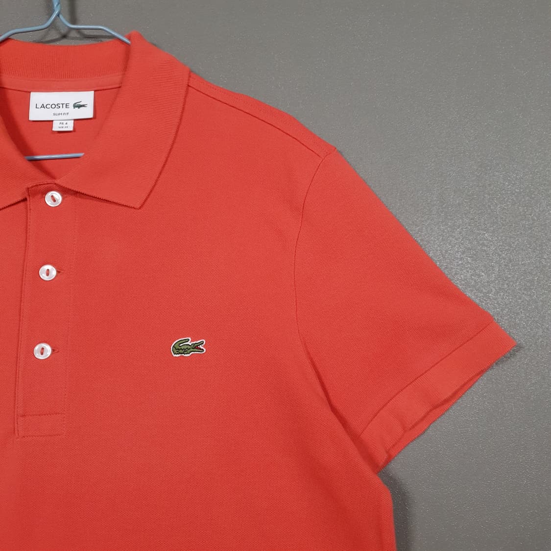 100) 라코스테 신형 21ss 크록 베이직 반팔 카라티 슬림 폴로 셔츠 상품이미지3