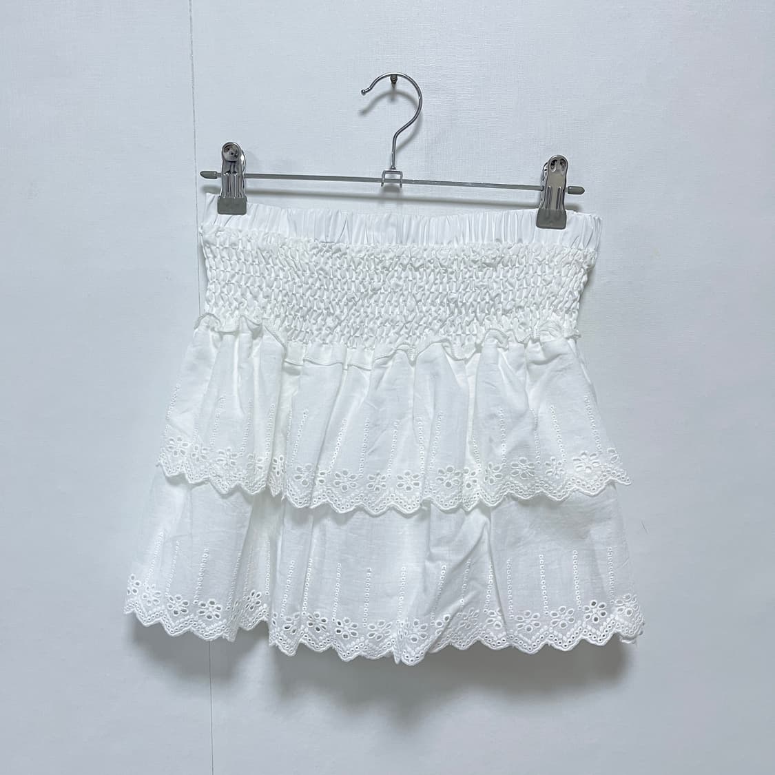 (새상품)에이블리 소프티 레이스 프릴 스커트 상품이미지5