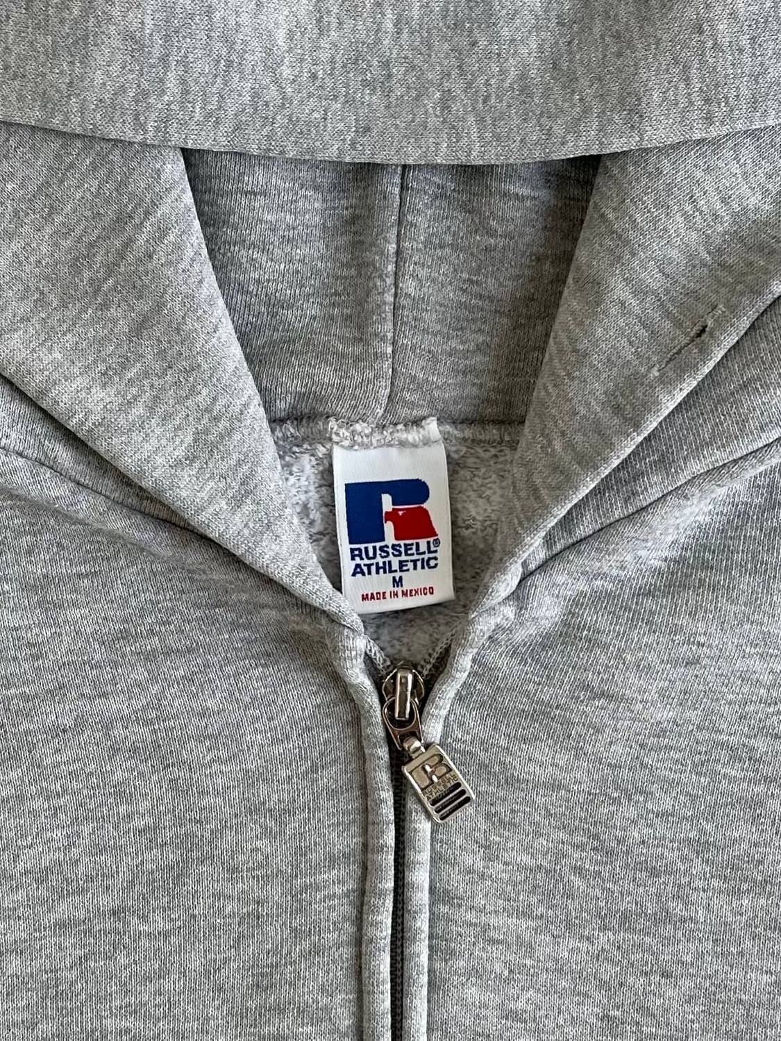 90s 빈티지 러셀 후드집업 그레이 M 상품이미지6