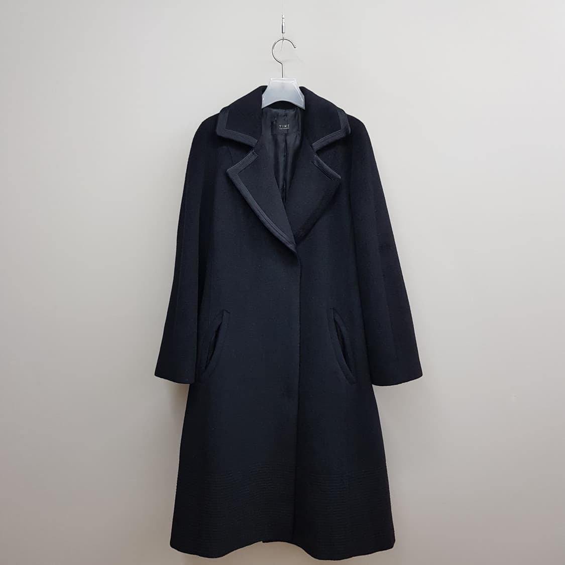 한섬 타임 울소재 롱코트 82-94-160사이즈 상품이미지1