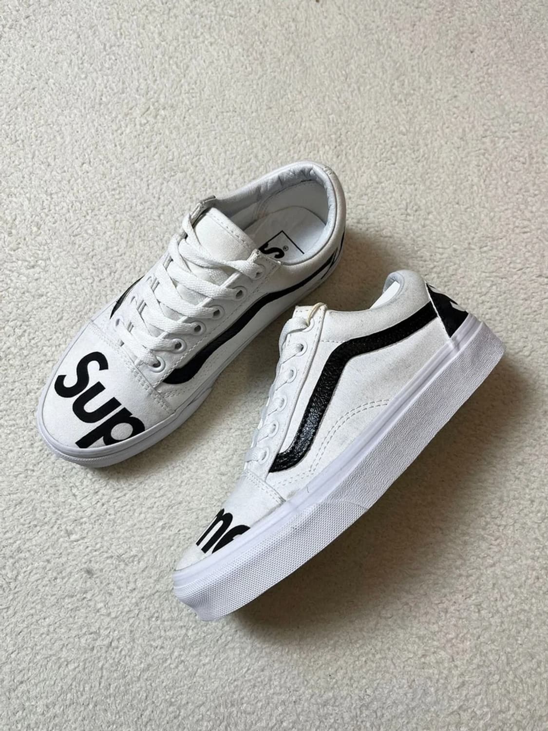 반스 올드스쿨 슈프림 커스텀 스니커즈 A1833 상품이미지2