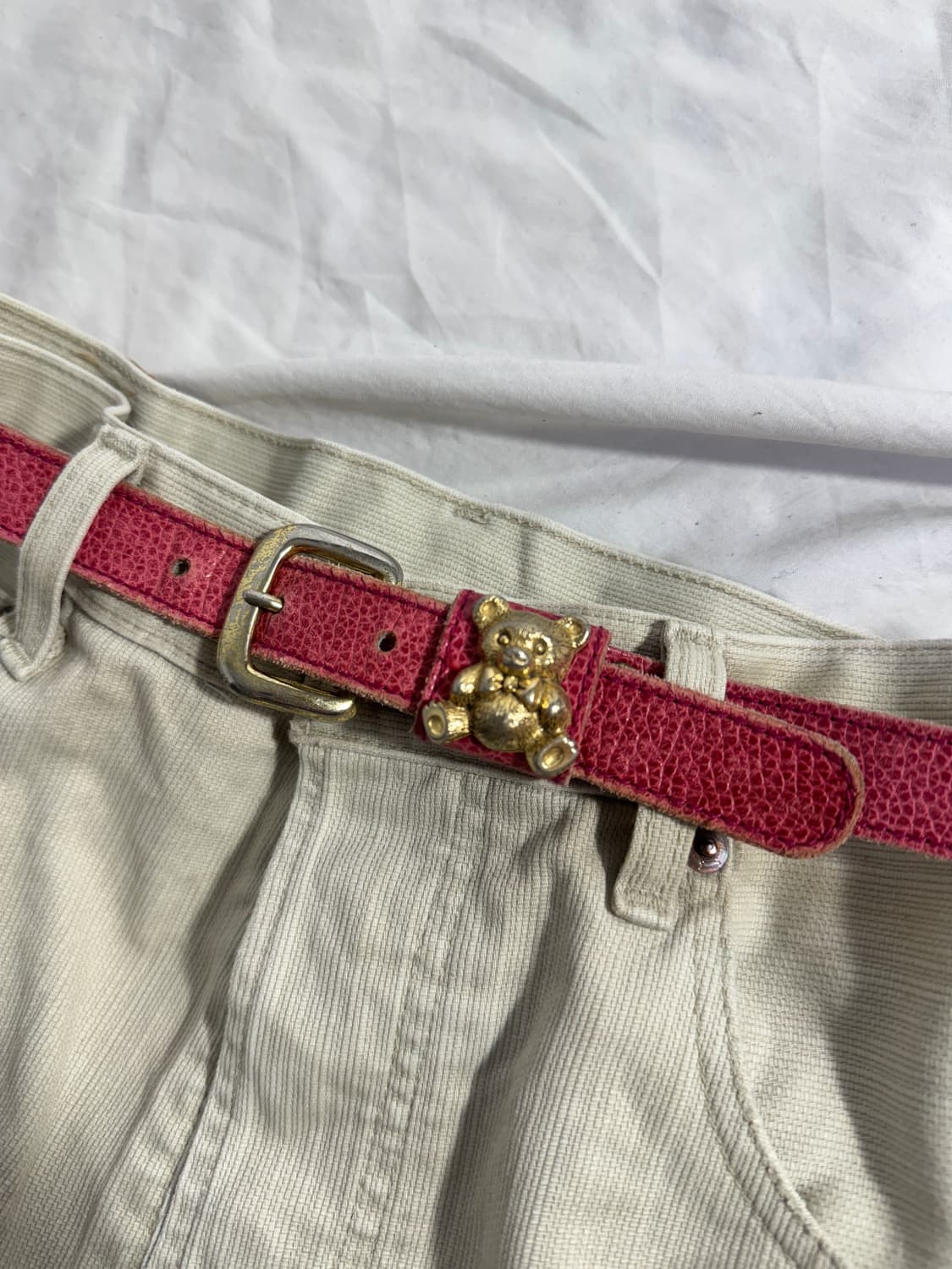 Werner herbrand 테디베어 장식 레더 벨트  상품이미지3