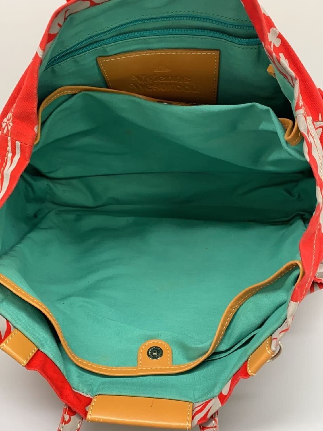 비비안 웨스트우드 꽃무늬 코튼 토트백 상품이미지6