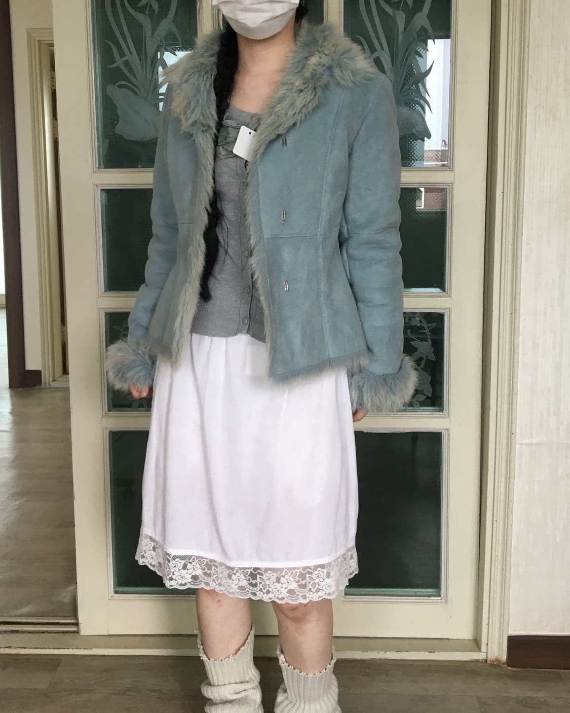 Fake fur blue mustang 상품이미지10