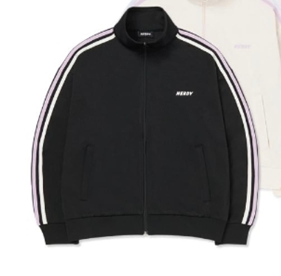 NERDY NY 바이컬러 트랙탑 블랙 상품이미지5