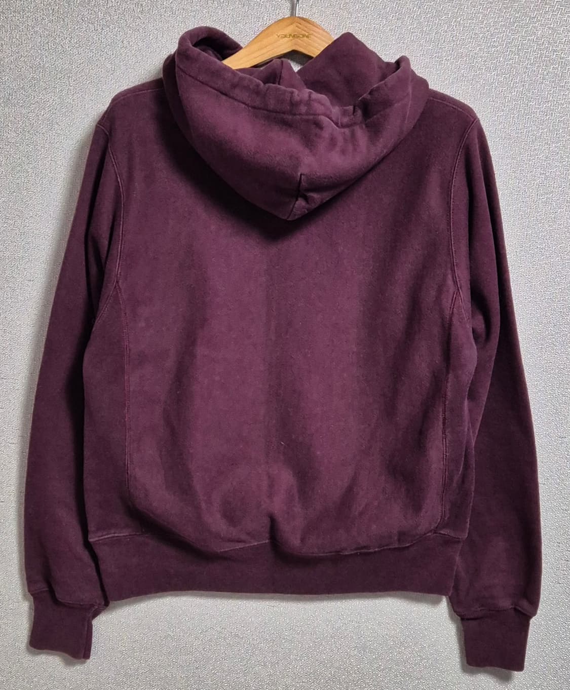 오버핏 S ) 챔피온 리버스위브 와인 기모 후드티  상품이미지2