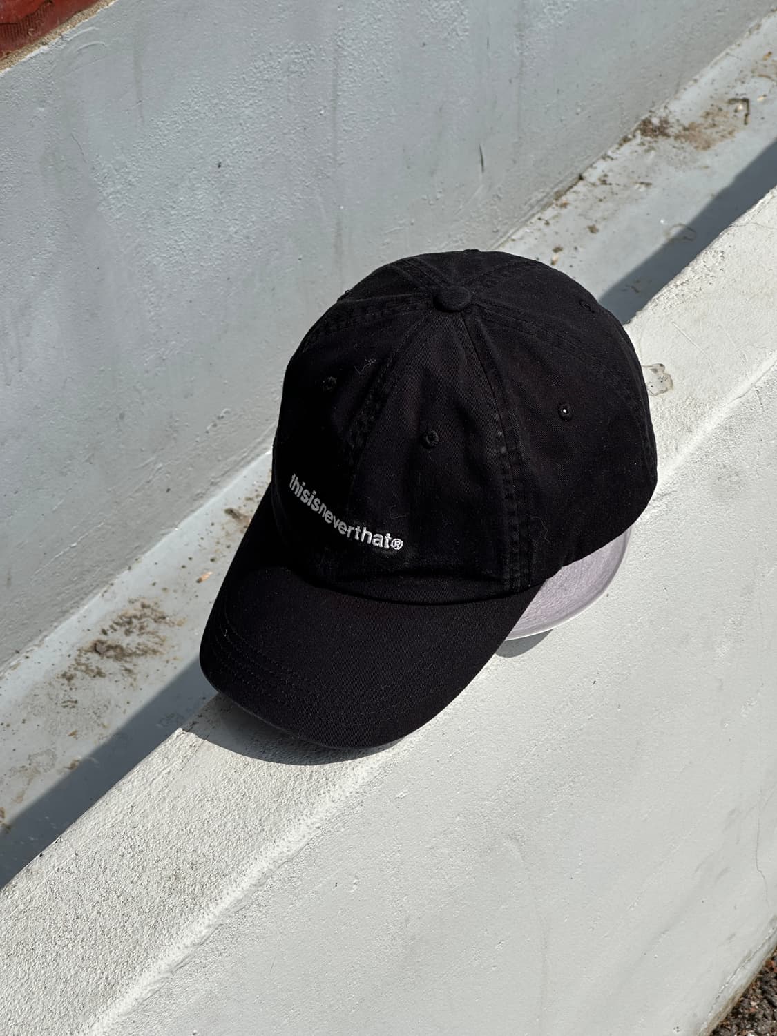 [F] 디이즈네버댓 로고 블랙 볼캡 모자 상품이미지2