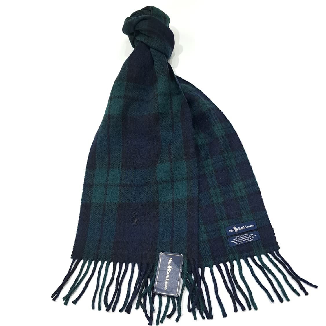 MX530 폴로 00s 이태리판 램스울 블랙워치 네이비그린 머플러 목도 상품이미지2