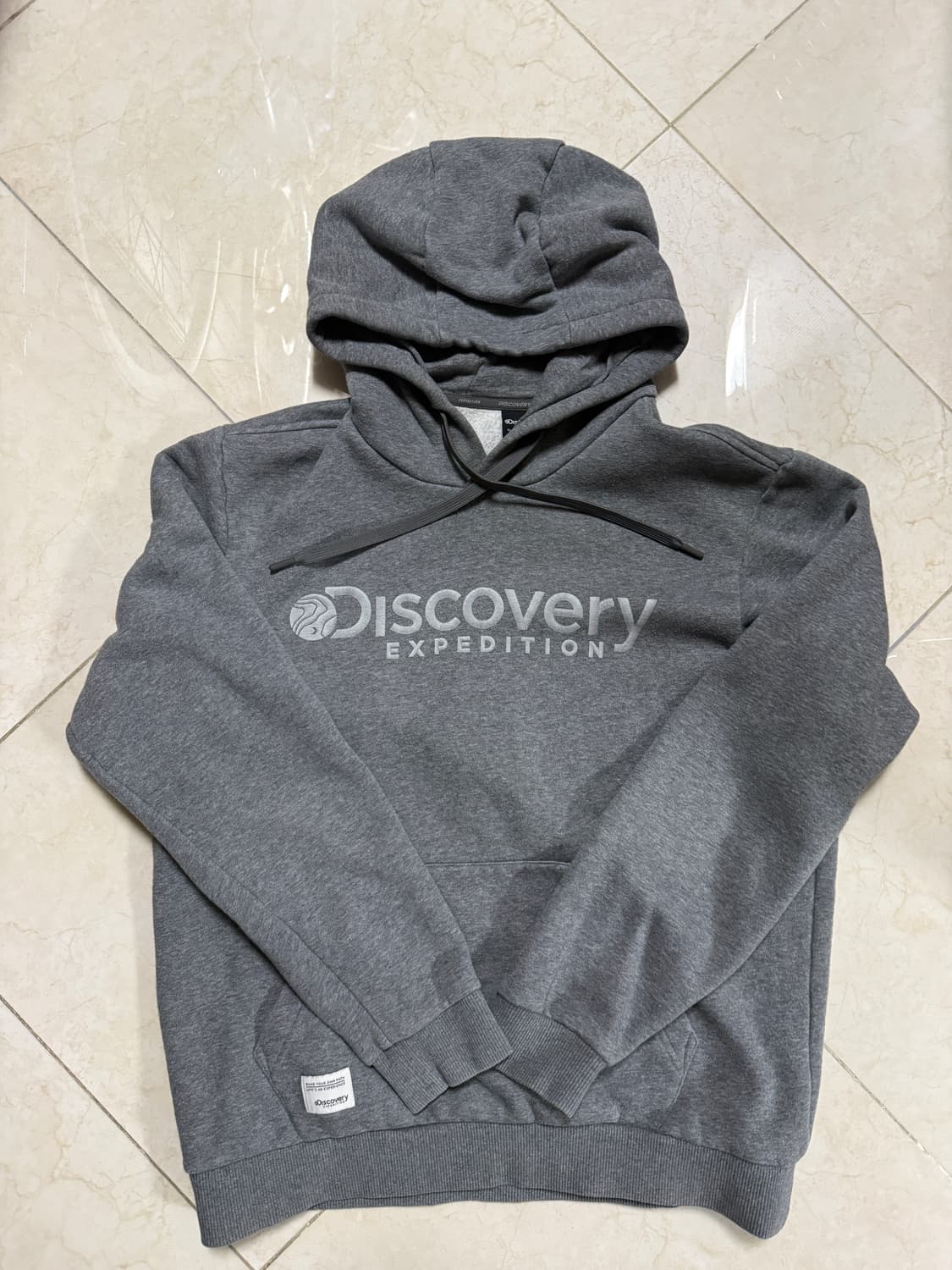 디스커버리 후드티 그레이 100 상품이미지1