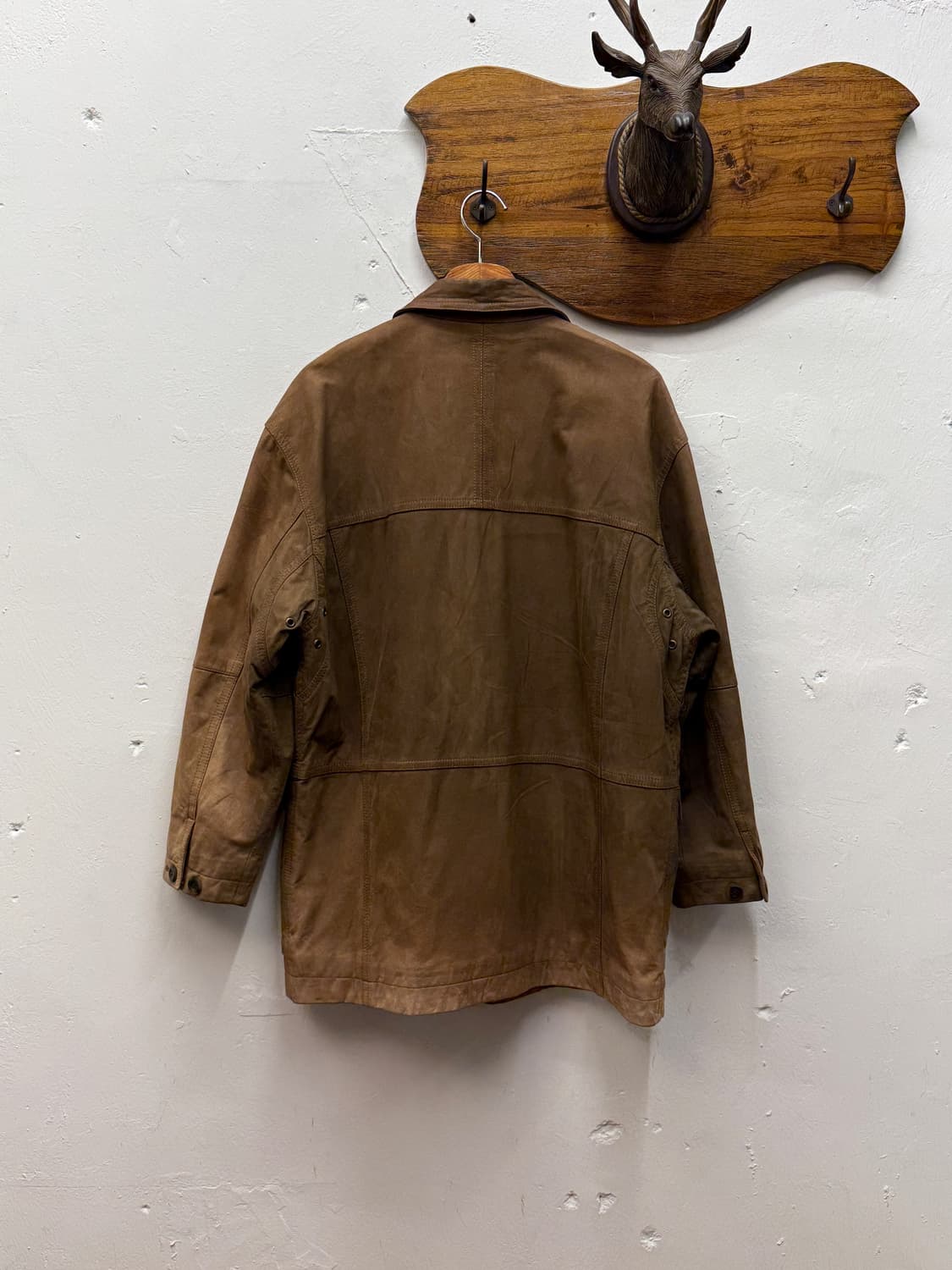 90s Intermezzo Cowhide Leather Field Jac 상품이미지4