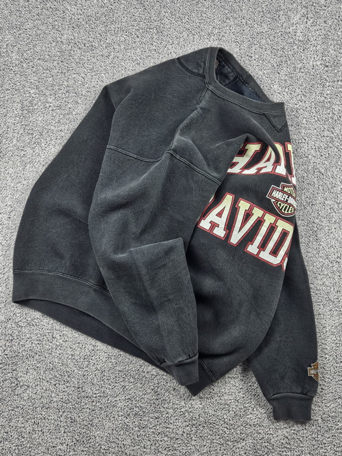 90's 할리데이비슨 페이드프린팅 맨투맨 ( L ) / 10242 상품이미지4