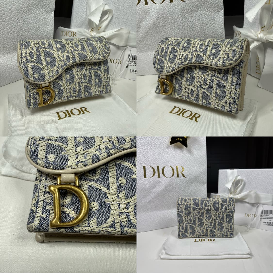 디올 오블리크 새들 블룸 카드 월렛 홀더 지갑 상품이미지2