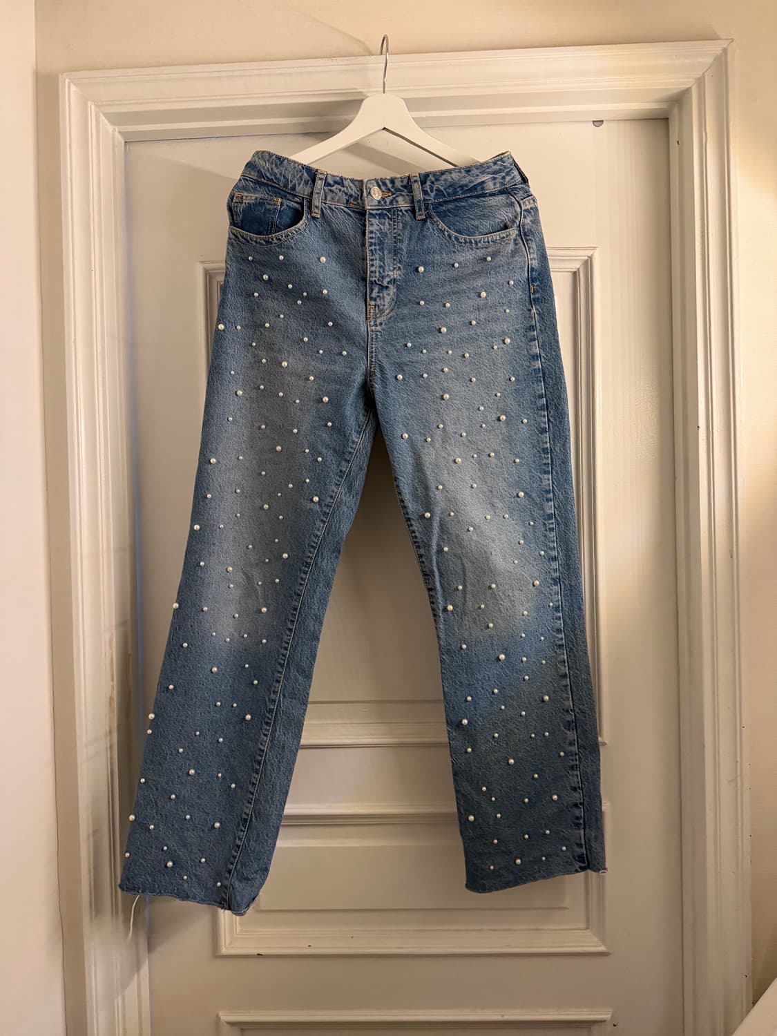 자라 진주 데님 청바지 상품이미지2