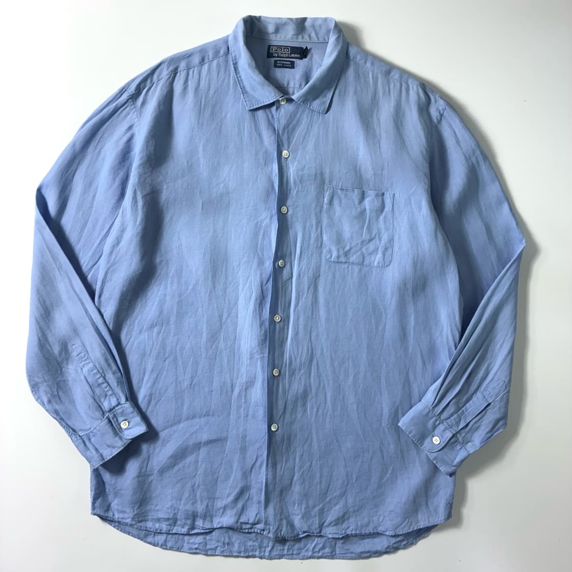 Polo  폴로 랄프로렌 자수 린넨 소라 셔츠  상품이미지1