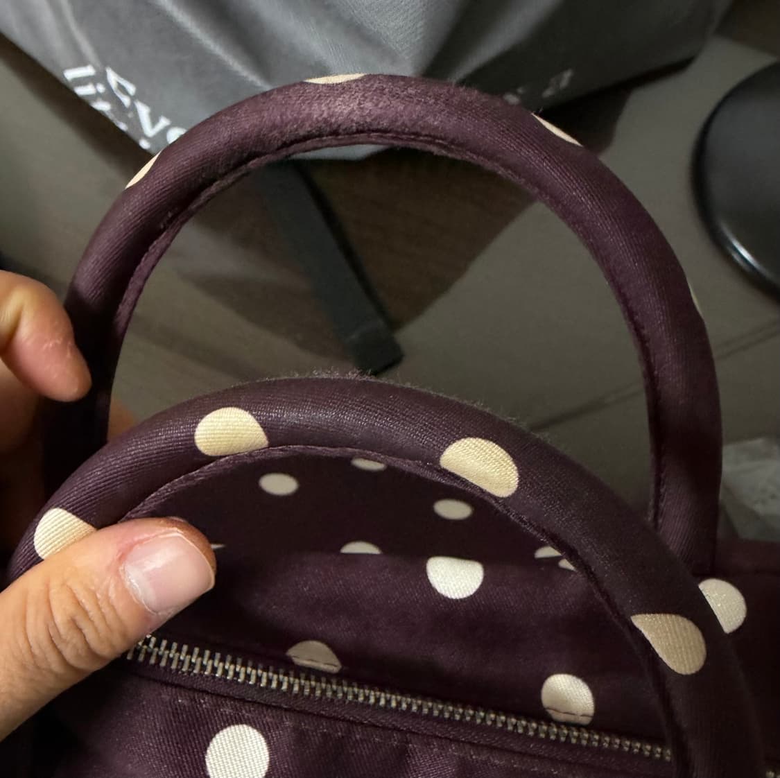 peachbasketmarket Polka Dot Bag_purple 상품이미지5