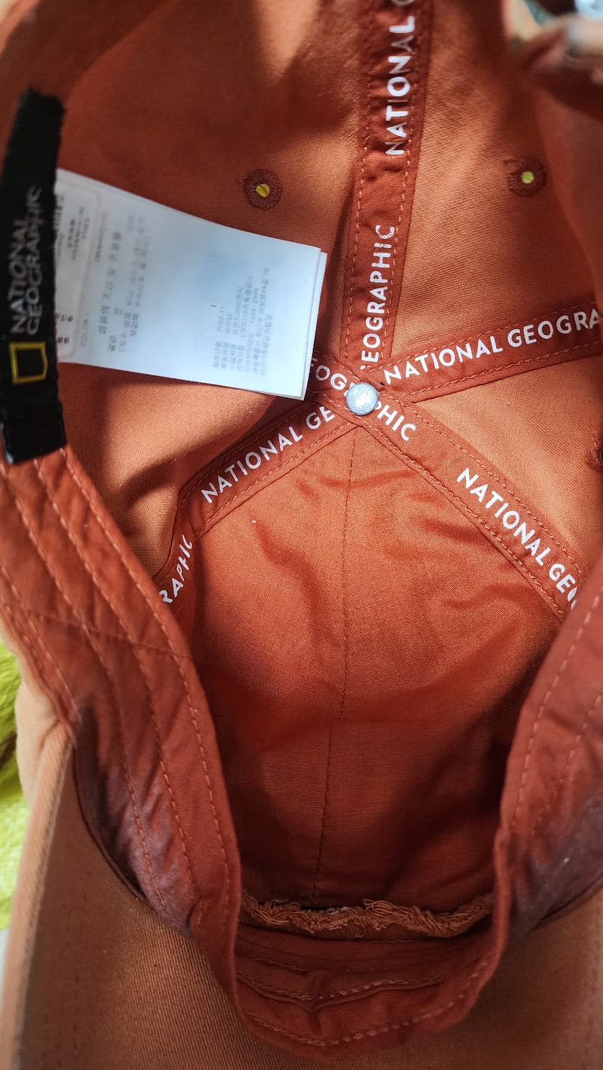 내셔널지오그래픽 주황색 볼캡 상품이미지3