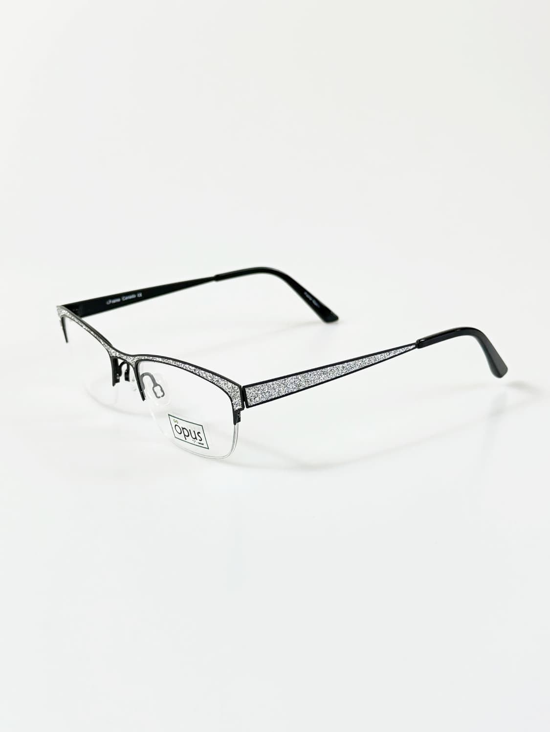 OPUS 글리터 스퀘어 반무테 빈티지 안경 상품이미지3