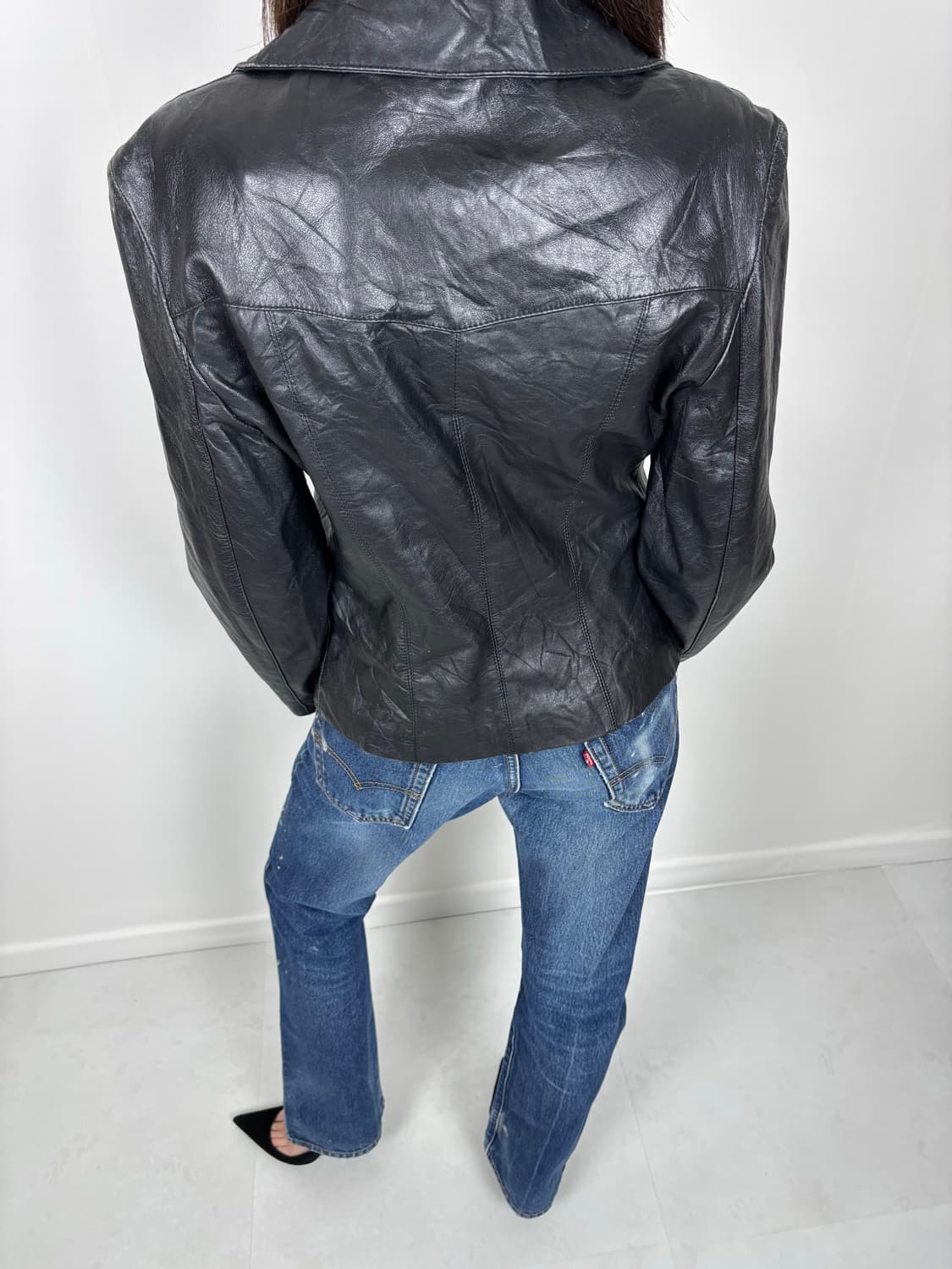CRACKED LEATHER JACKET 상품이미지4