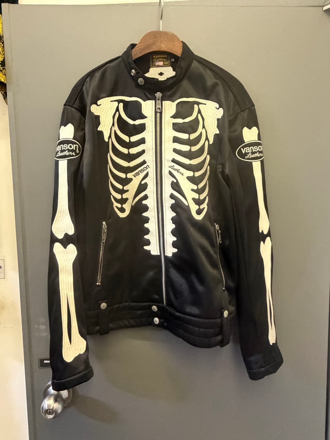 Vanson Leathers 스켈레톤 라이더 자켓 상품이미지2