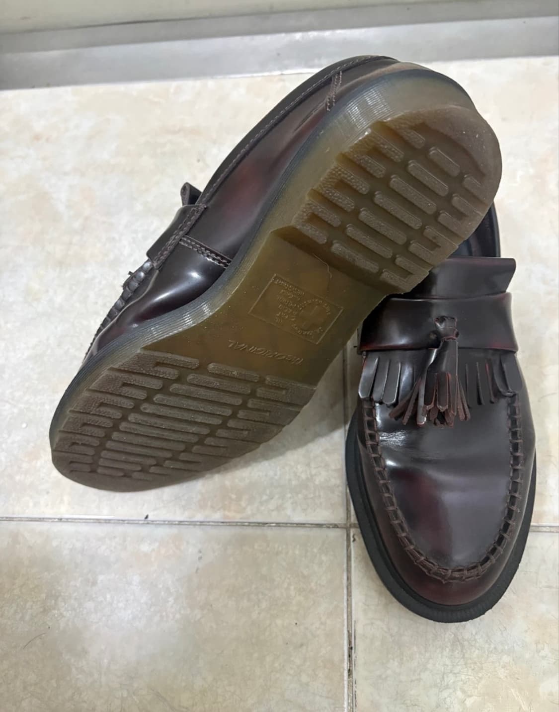 닥터마틴 아드리안 아카디아 레더 로퍼 체리 레드 270 상품이미지2