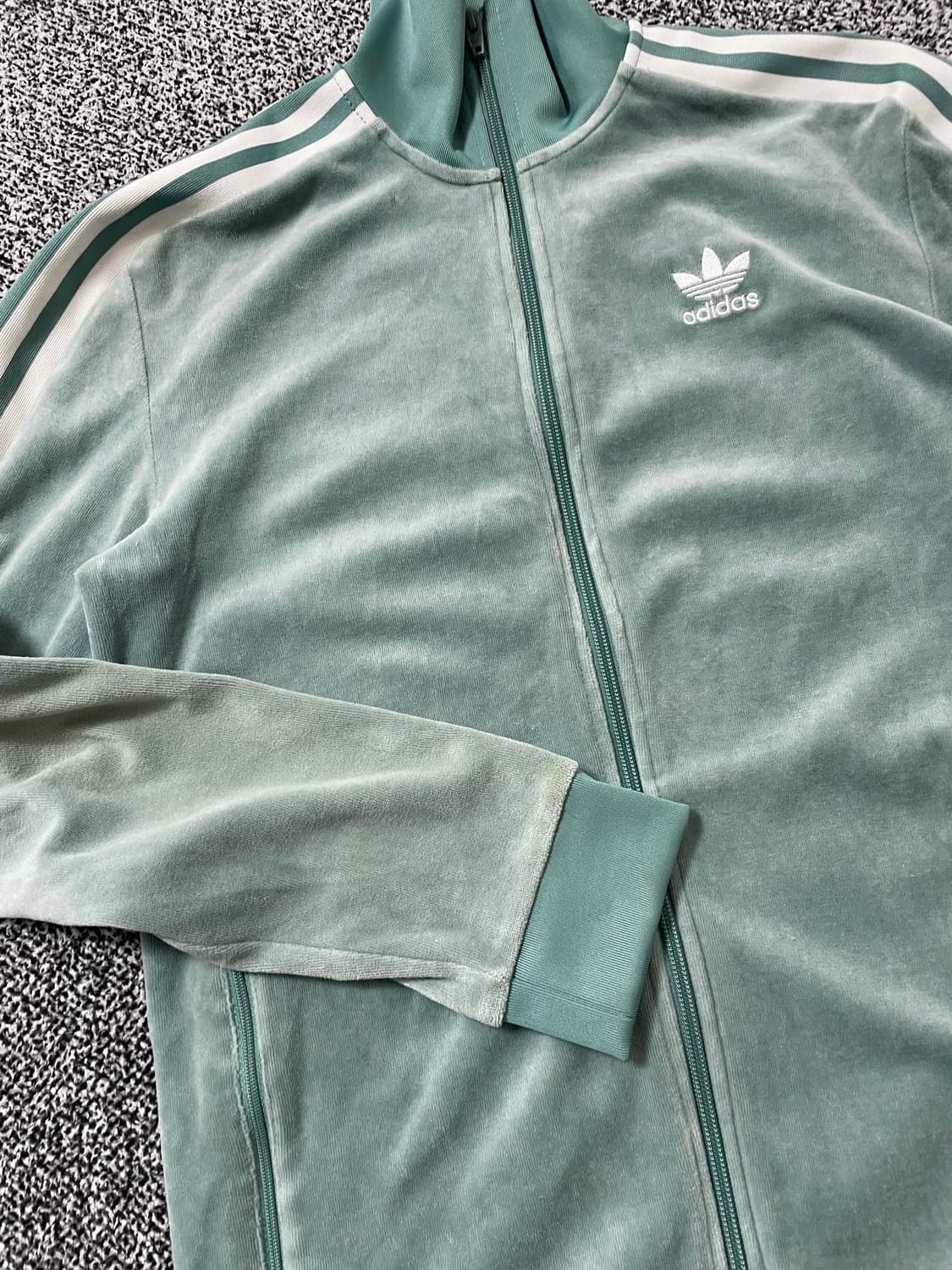 빈티지9. 아디다스 오리지널스 벨루어 벨벳 코지 트랙탑 져지 자켓 상품이미지7
