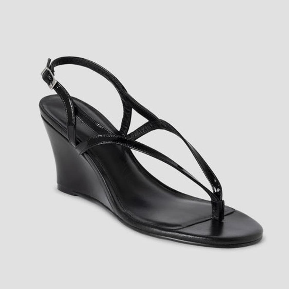 [36,37,38]기마구아스 웨지 샌들/블랙 상품이미지1