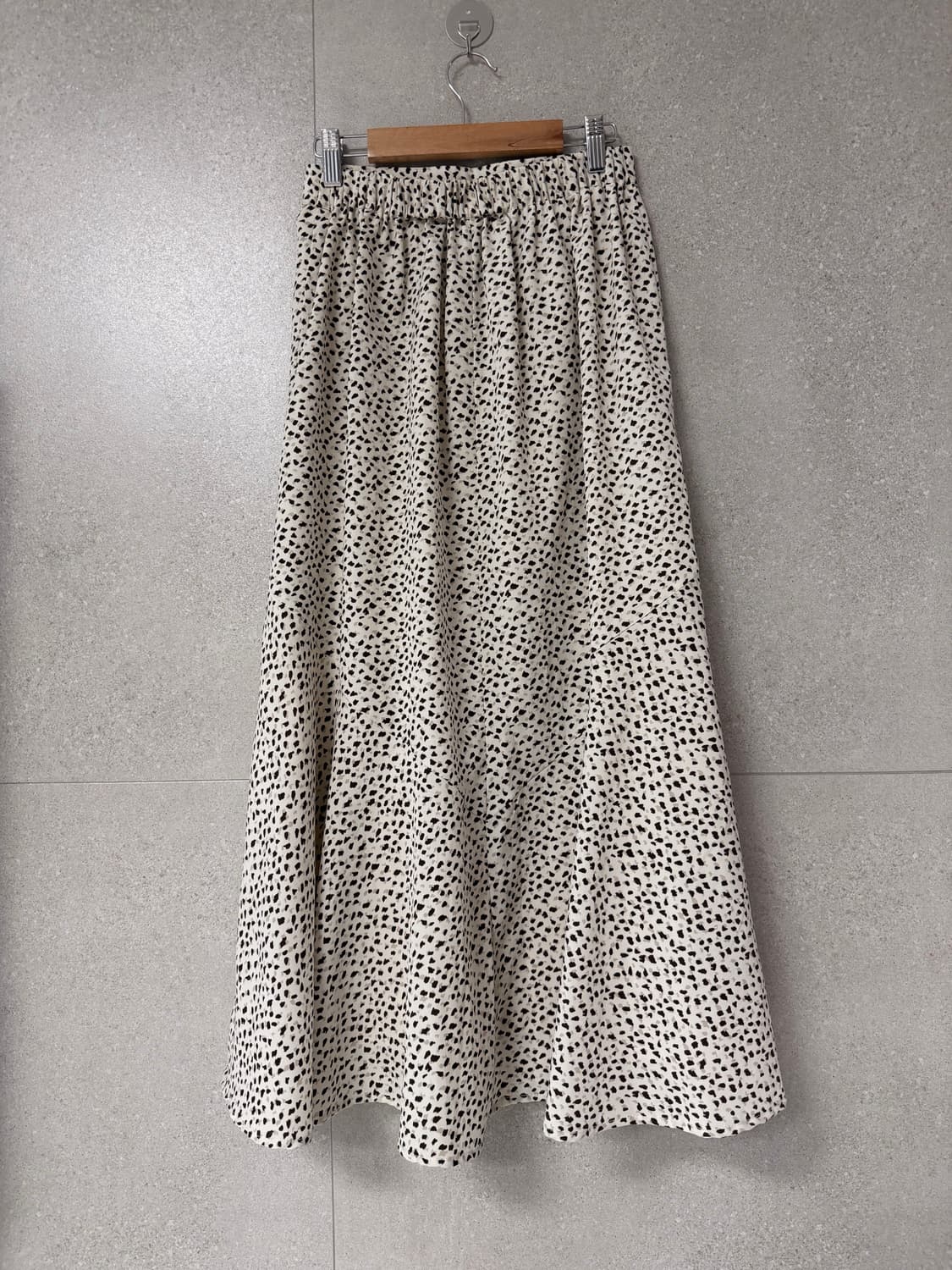 레오파드 롱스커트 머메이드 허리 밴딩 상품이미지4