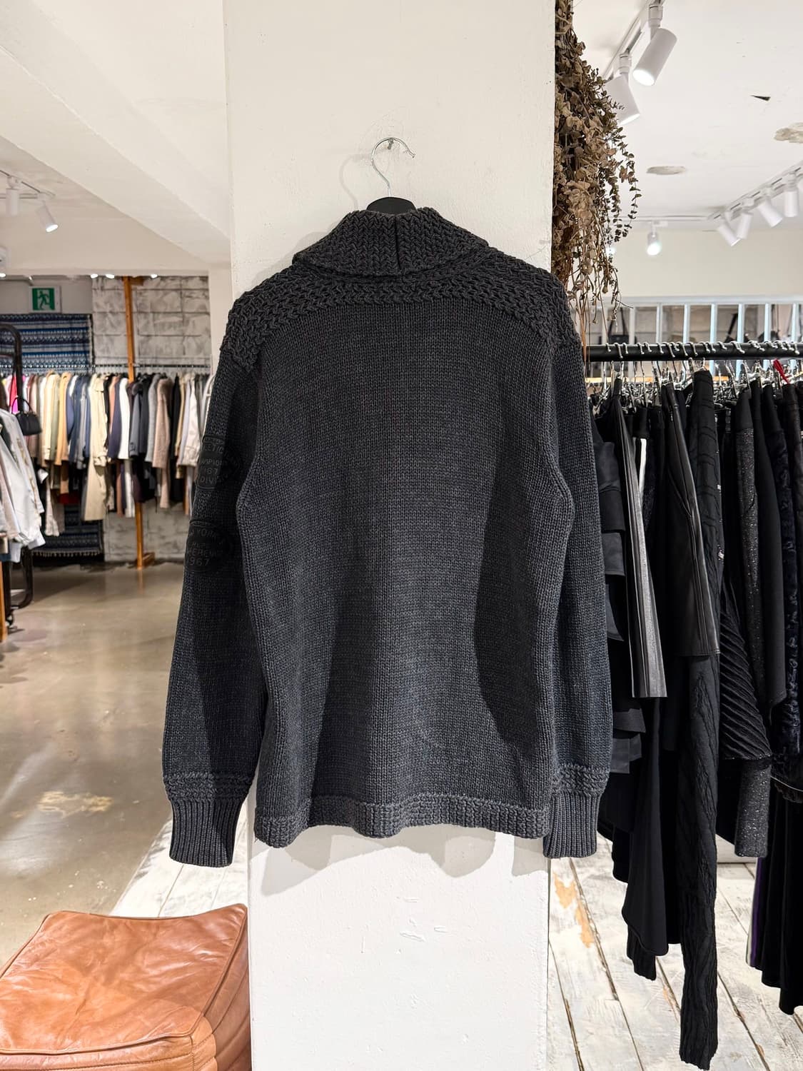 폴로 랄프로렌 차콜 인디언 패치 숄카라 니트 가디건 상품이미지6